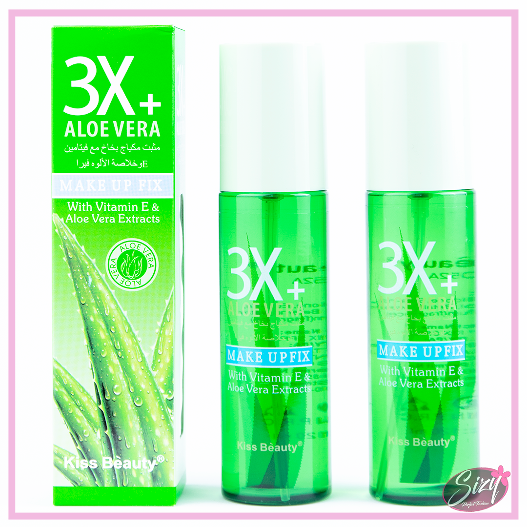 Fijador De Maquillaje 3X+ Aloe Vera Kiss Beauty