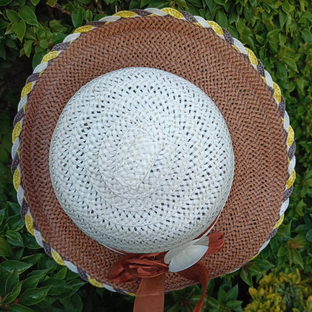 Sombrero Para El Sol Floppy Café Claro