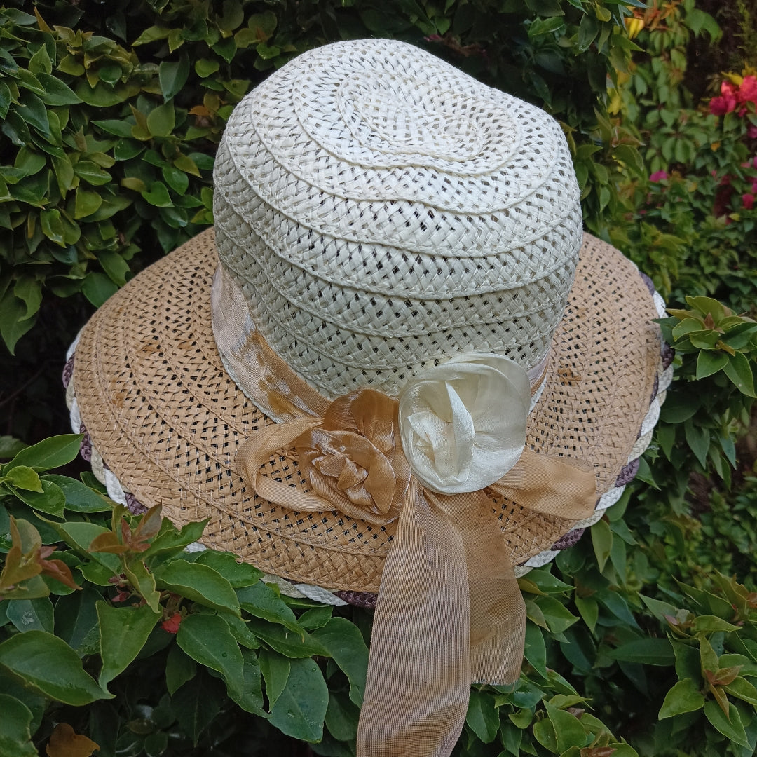 Sombrero Para El Sol Floppy Beige Claro