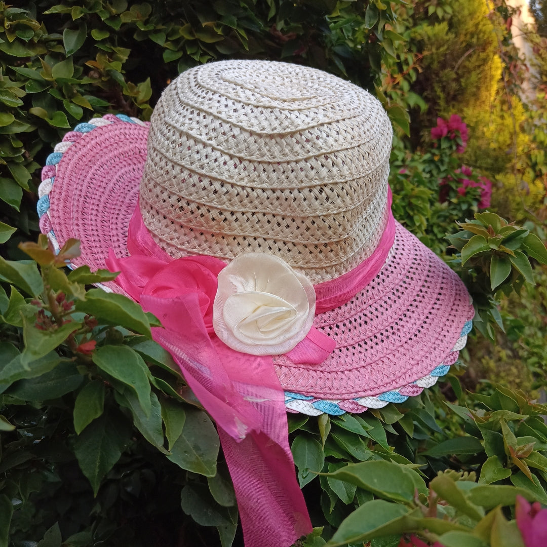 Sombrero Para El Sol Floppy Rosado